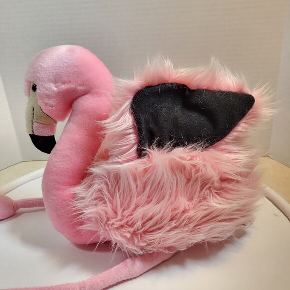 Pink Flamingo Stuffed Animal Plush Toy Bird Long Legs 17" Fluffy Wild Republic - Picture 15 of 16